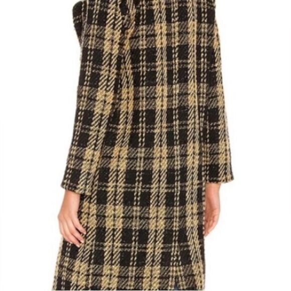 Tularosa Valentina Coat Black/Tan/Metallic Black XS EUC - Picture 4 of 10